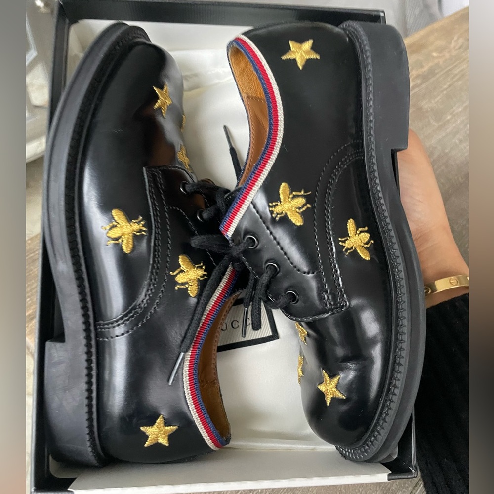 Gucci bees and stars kids shoes size 26